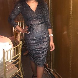 Thalia & Sodi ruched side Midi Dress /Party Dress